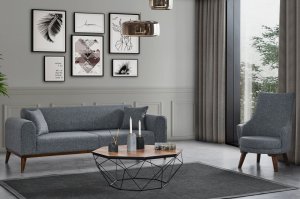 Kreslo ušiak Cofi - Light Grey