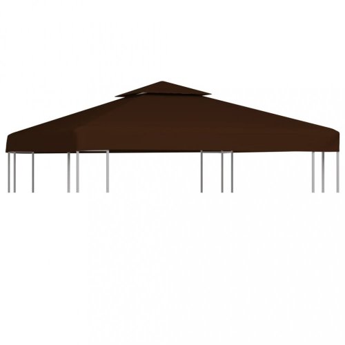 Náhradní střecha na altán 310 g/m² 3 x 3 m Dekorhome - BAREVNÁ VARIANTA: Hnědá