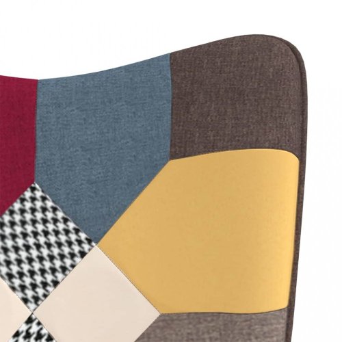 Hojdacie kreslo patchwork Dekorhome