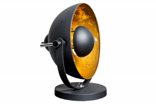 Stolní lampa BRUSEL Dekorhome - BAREVNÁ VARIANTA: Černá / zlatá