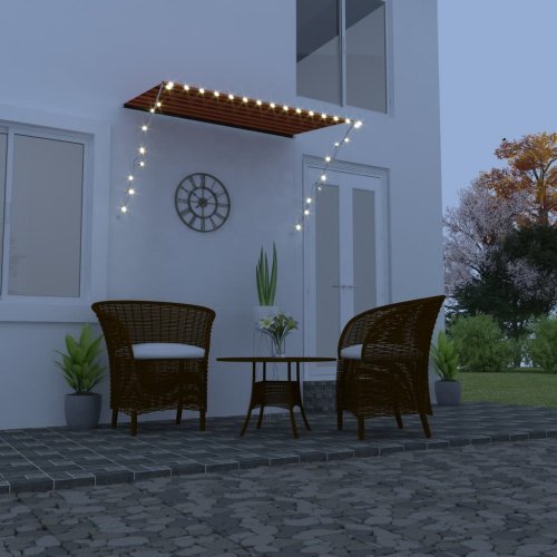 Zatahovací markýza s LED světlem 200x150 cm Dekorhome
