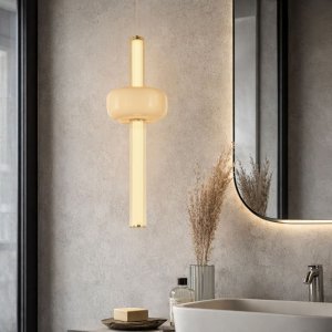 PURAS G lampa wisząca 15W LED 3000K klosz bezbarwny+biały