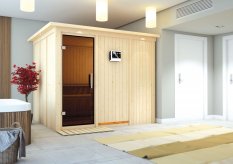 Interiérová fínska sauna 231x196 cm Dekorhome