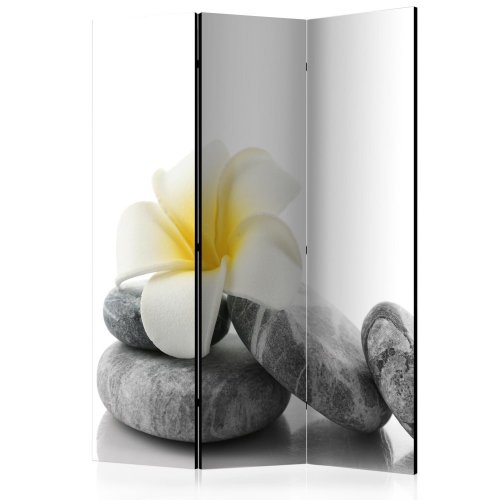 Paraván White Lotus Dekorhome - ROZMĚR: 135x172 cm (3-dílný)