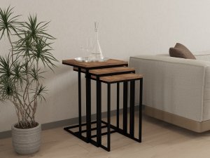 Sada odkladacích stolíkov (3 kusy) Stoli - Atlantic