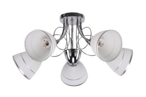 Stropná lampa Elotte 5X40W E27 Biela