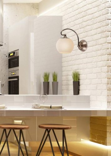 Nástenná lampa 1X60W E27 patinovaná medená ORBIT