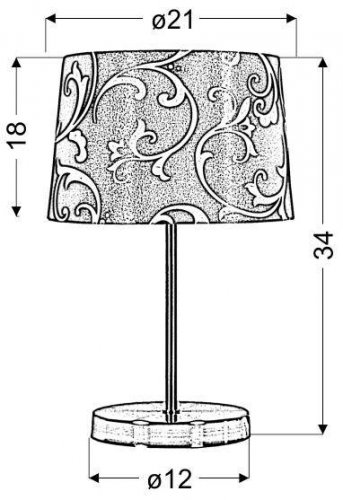 Stolní lampa AROSA - BAREVNÁ VARIANTA: Béžová