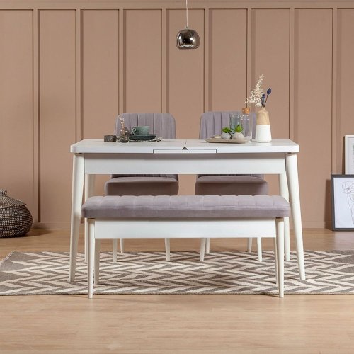Lavice Vina Bench Soho, White
