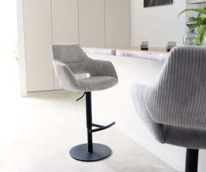 Barová stolička Yago-Flex otočná základňa výškovo nastaviteľná kovová