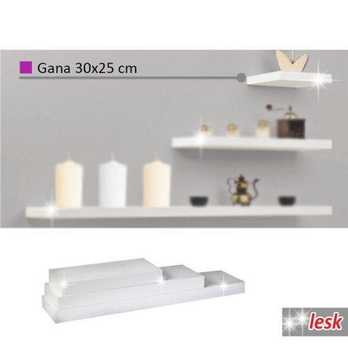 Nástěnná polička GANA 30x25