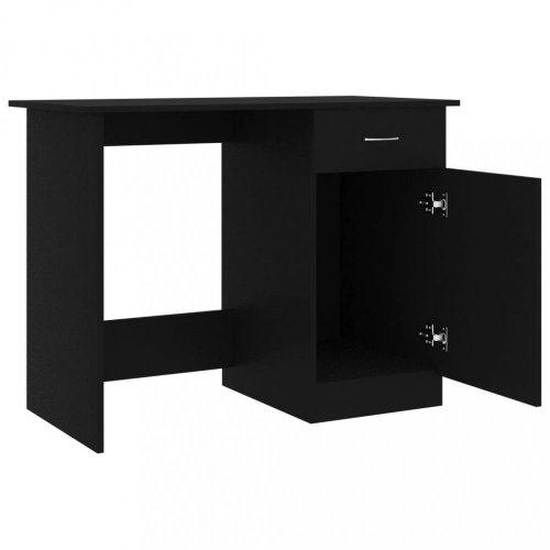 Psací stůl se skříňkou 100x50 cm Dekorhome - BAREVNÁ VARIANTA: Černá