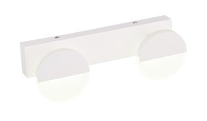 Nástěnná lampa do koupelny bílá dvojitá LED 3W 4000K Sing