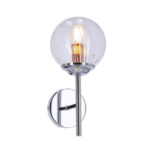 Jednoduché chrómové tienidlo na stenu zo skla Best