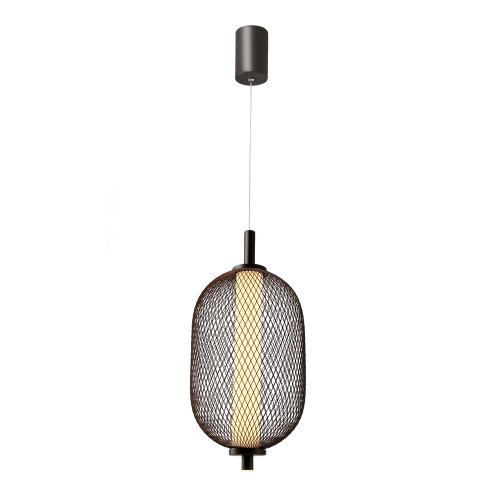 Závesná lampa PUMA s drôteným tienidlom 15 x 30 cm – dizajnová stolová LED lampa 3000K