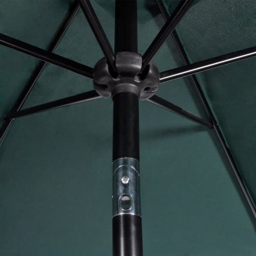 Záhradný slnečník s kovovou tyčou Ø 300 cm - BAREVNÁ VARIANTA: Zelená