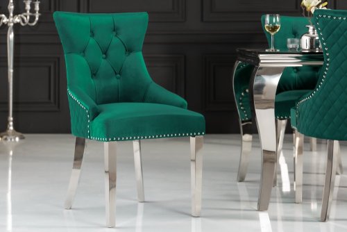 Chesterfield jídelní židle 2 ks FRIXON Dekorhome