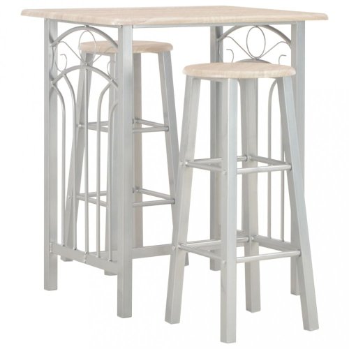 Barový set kov / MDF / dřevo Dekorhome