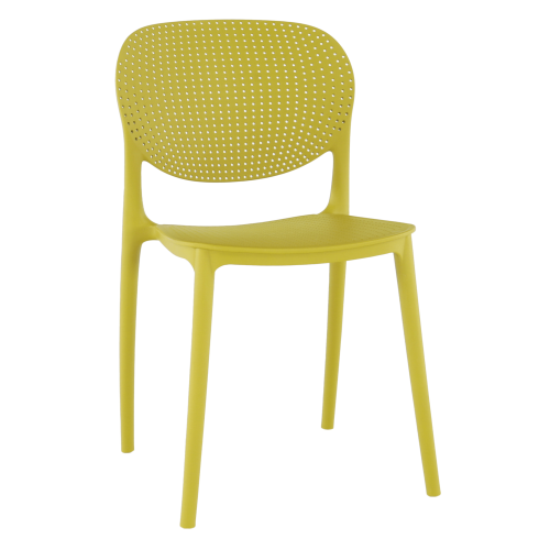 Plastová stolička FEDRA stohovateľná - BAREVNÁ VARIANTA: Žltá