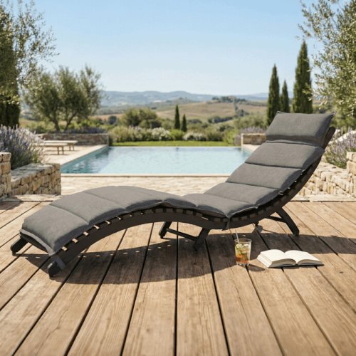 Záhradné lehátko s poduškou L1301