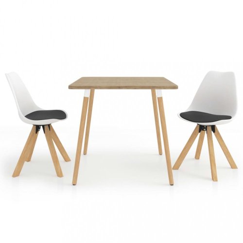 Jídelní set 2+1 buk / umělá kůže / plast Dekorhome