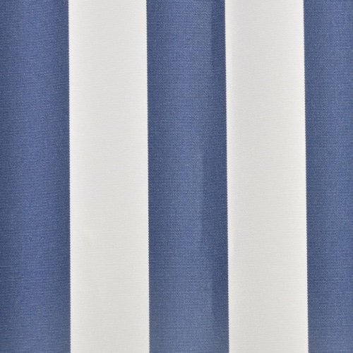 Plachta na markízu 480x295 cm plátená - BAREVNÁ VARIANTA: Biela / modrá