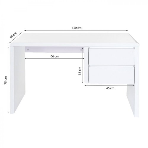 Písací stôl s úložným priestorom HWC-D74