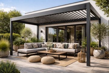 Bioklimatické pergoly: moderní zastřešení terasy pro celoroční komfort