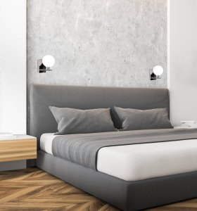 Stropná lampa s bielym guľovým tienidlom RAISA