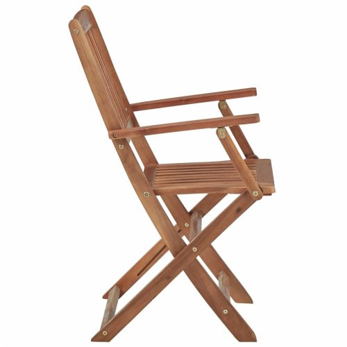 Skládací zahradní židle 4 ks akáciové dřevo Dekorhome