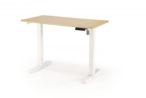 Výškově nastavitelný psací stůl B53 - BAREVNÁ VARIANTA: Dub zlatý / bílá