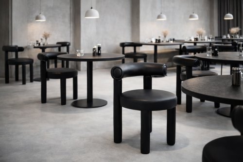 Leith LET77BLK-L Tapetovaná stolička