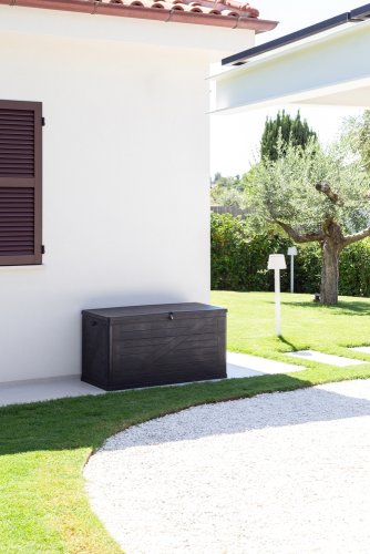 Zahradní úložný box WOOD 420 l