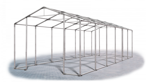 Garážový stan 6x12x4m střecha PVC 560g/m2 boky PVC 500g/m2 konstrukce ZIMA