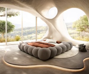 Čalouněná postel Perlla 180x200 cm strukturovaná látka soft taupe