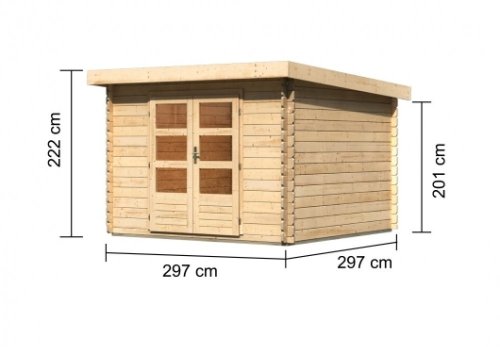 Dřevěný zahradní domek BASTRUP 5 Dekorhome