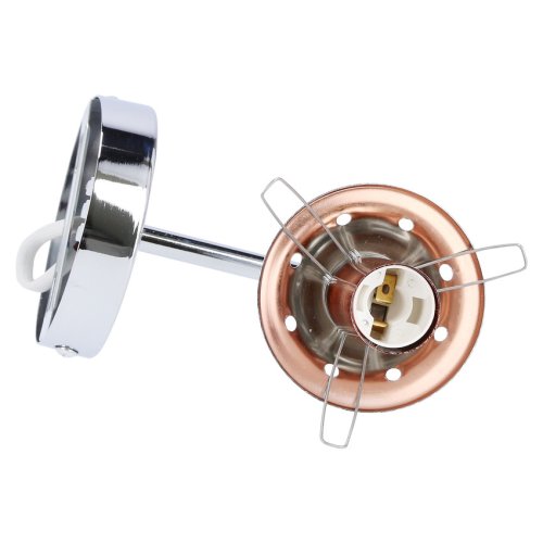 Jednoduché chrómové tienidlo na stenu zo skla Best