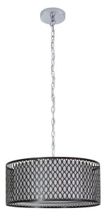 Bronzovohnedá závesná lampa na retiazke