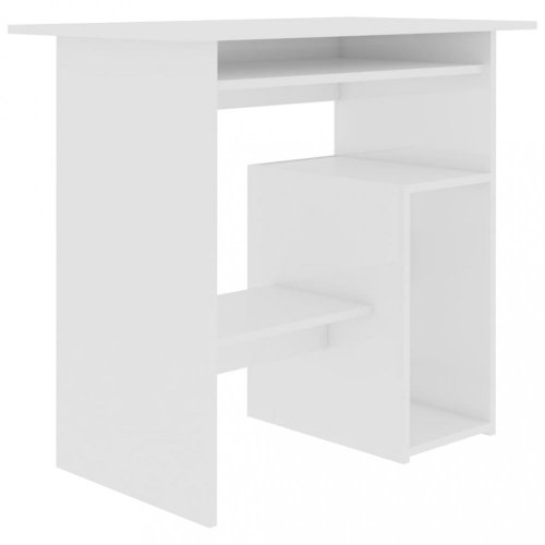 Počítačový stôl 80x45 cm Dekorhome - BAREVNÁ VARIANTA: Biela lesk