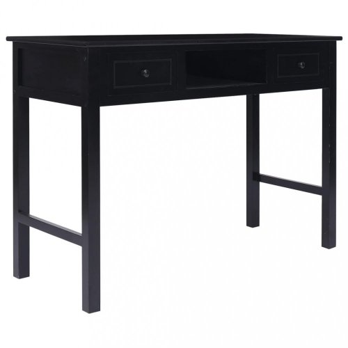 Písací stôl s 2 zásuvkami Dekorhome - BAREVNÁ VARIANTA: Čierna