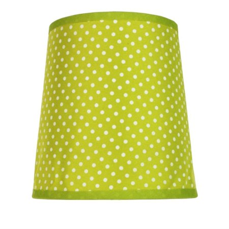zelené bodkované tienidlo na gala lampu