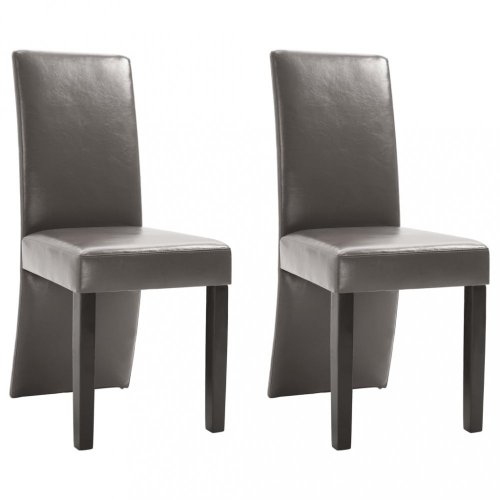 Jedálenská stolička 2 ks umelá koža / drevo Dekorhome - BAREVNÁ VARIANTA: Vínová