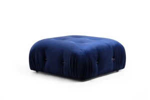 Taburetka Bubble Pouffe - Velvet Blue