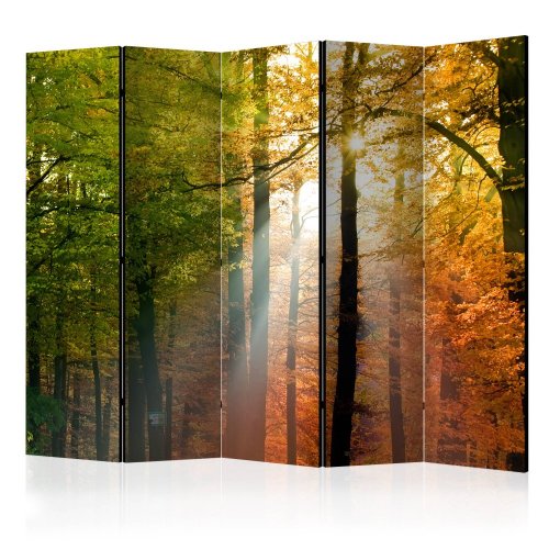 Paraván Forest Colours Dekorhome - ROZMER: 135x172 cm (3-dielny)