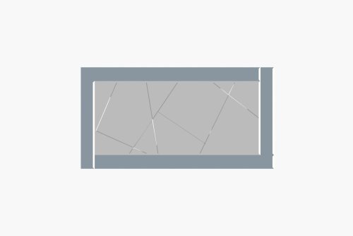 Zrkadlo Pierre - Fume, White