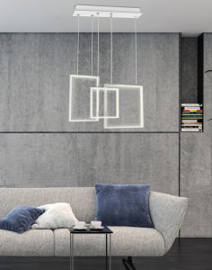 Apeti keos LED biela 4000K závesná stropná lampa