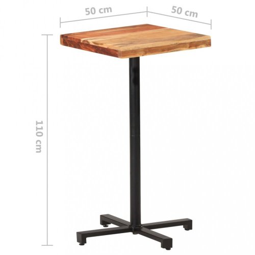 Barový stůl hnědá / černá Dekorhome - ROZMĚR: 60x60x110 cm