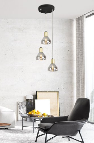 Závesná lampa zlatá 3xE14 18cm Gregory