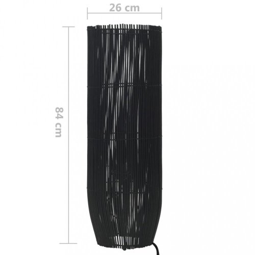 Stojací lampa černá vrba Dekorhome