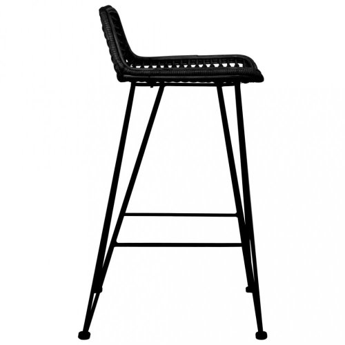 Barové židle 2 ks ratan / kov Dekorhome - BAREVNÁ VARIANTA: Přírodní